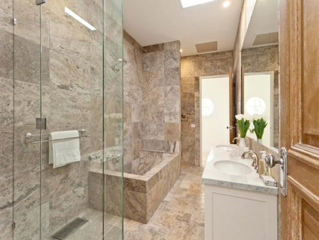 marble travertine bathroom