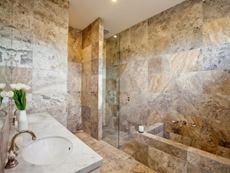marble travertine bathroom
