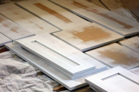 plywood kitchen cabinet