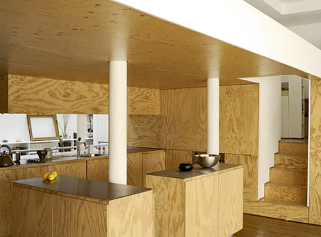 plywood kitchen