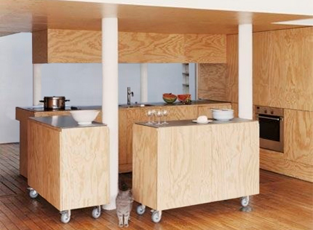 plywood kitchen