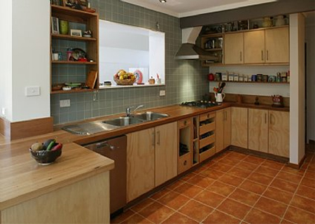 plywood kitchen