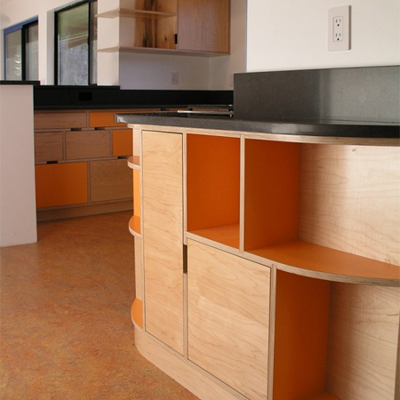 plywood kitchen