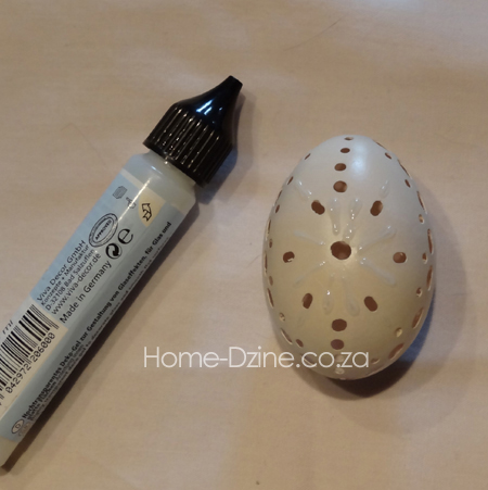 add texture lace eggs