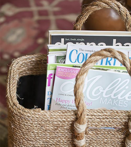 Transform a plain bag into a rope basket