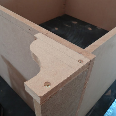 white modern shaker server cabinet vanity