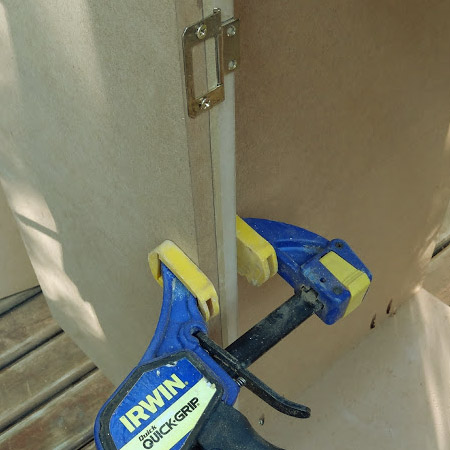 white modern shaker server cabinet vanity