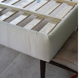 How to upholster a bed