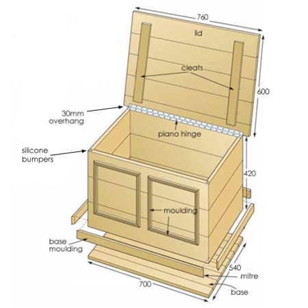 Make a storage coffee table