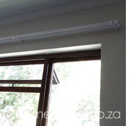 How to hang a curtain track or rail