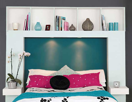 Make a storage headboard