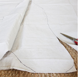 How to stencil and paint a zebra rug