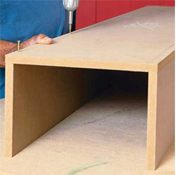 Make a storage headboard