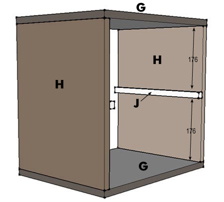 Make a modular bathroom cabinet 