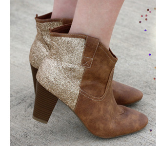 how to glitter ankle boots rust oleum glitter