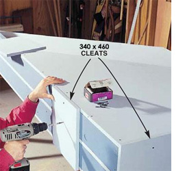 Store large offcuts of timber and board