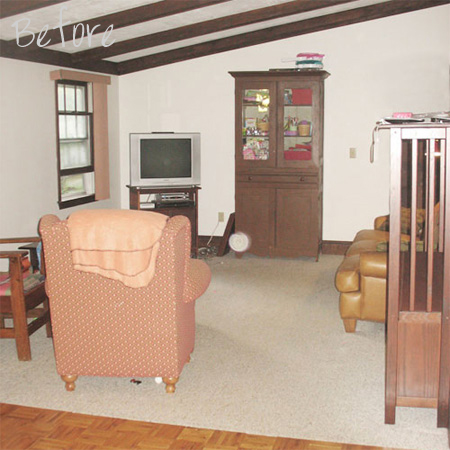 before after home makeover interior designer