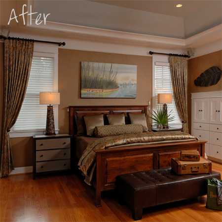 before after home makeover interior designer
