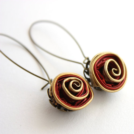 nespresso foil cup necklace choker brooch ring earrings 