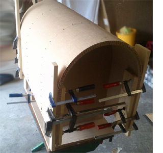 How to bend or curve supawood