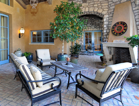 flooring patio entertainment area tile concrete slate stone slasto hardwood reclaimed timber brick