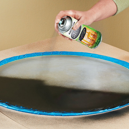 Chalkboard lazy susan turntable 