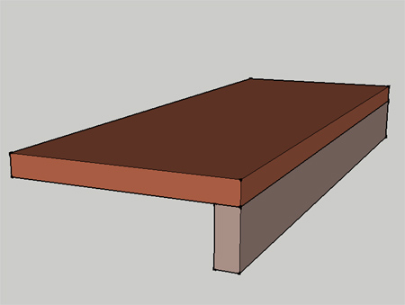 Make a basic pine bookcase 