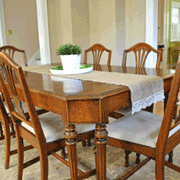 Dining suite goes from dated to divine
