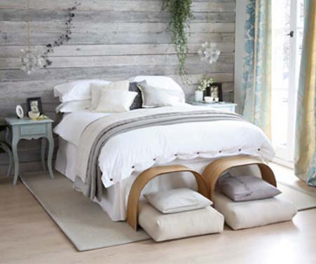 whitewashed or weather wood panel