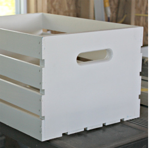 Use wine or made crates for book shelves