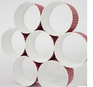 cardboard tube toy display storage shelf childrens bedroom