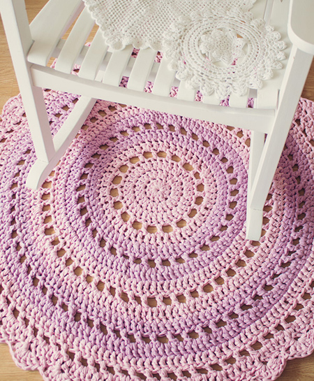 How to crochet a Mandala floor rug 
