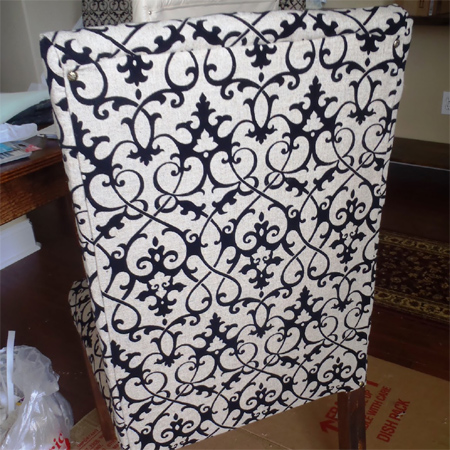 Upholster your made dining chairs