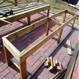 Build an outdoor table and benches