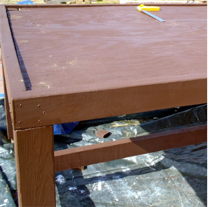Build an outdoor table and benches