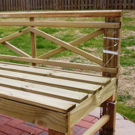 Build an outdoor table and benches