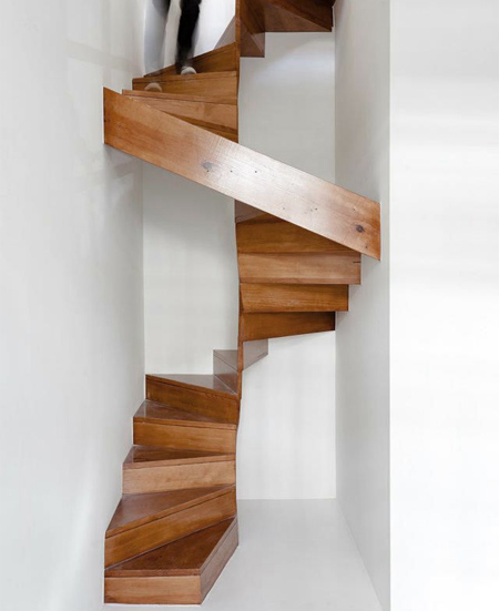 switchback stairs modern contemporary for small space