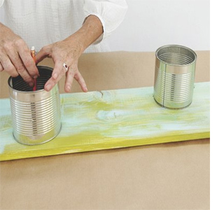 Make a table topper for your dining table  raised centrepiece