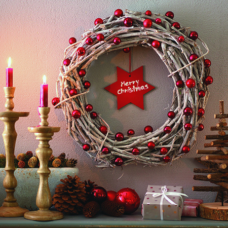 branches twigs festive christmas wreath dremel tool project