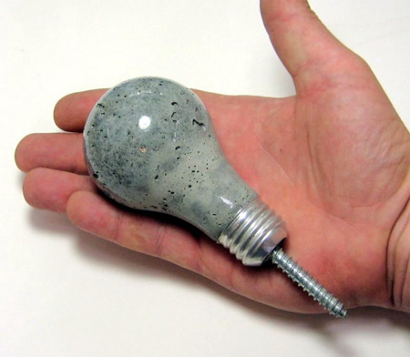 Make your own concrete knobs 