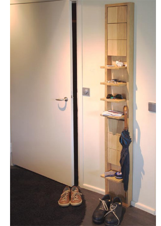 Wall shelves that open and close according to your storage requirements