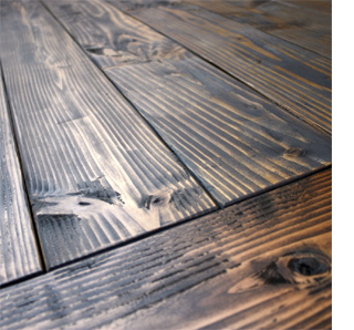 Dining table top makeover with rustic finish for farmhouse style 