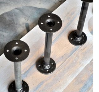 Make a bed using industrial galvanized steel pipe 