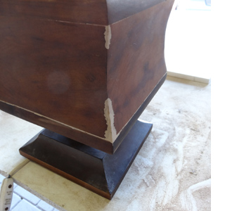 Repairing chewed wood