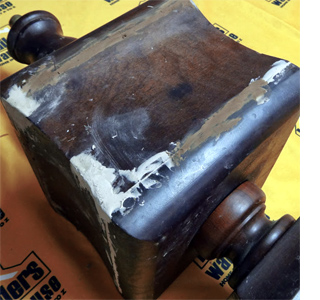 Repairing chewed wood