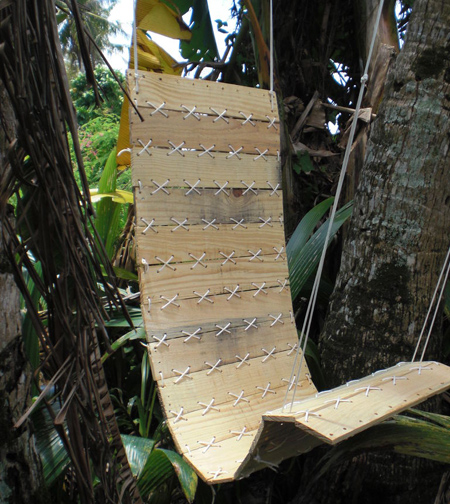 Make a reclaimed timber garden swing chair 