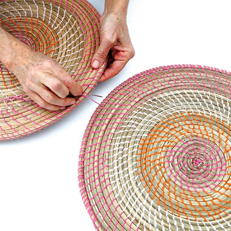 Placemats make the perfect outdoor rug! 