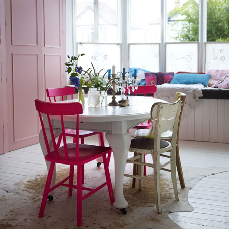 Eclectic style in vintage home 