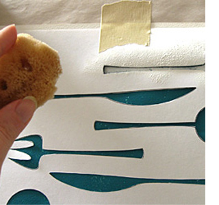 How to make painted canvas placemats 