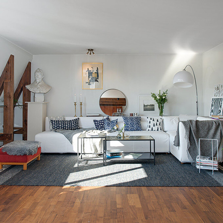 Small converted ceiling living space